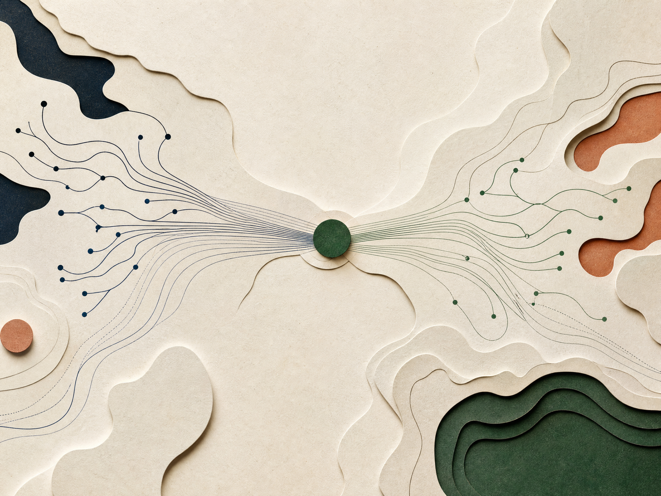 Mapa abstrato de colaboração